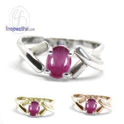 แหวนทับทิม-แหวนเงิน-แหวนพลอยแท้-แหวนประจำเดือนเกิด-R1040rb-ov1