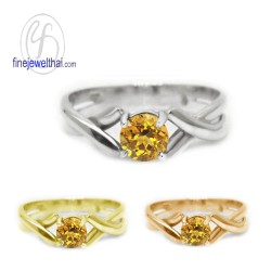 แหวนซิทริน-แหวนเงิน-แหวนพลอยแท้-แหวนประจำเดือนเกิด-R1040ct