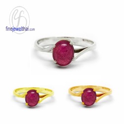 แหวนทับทิม-แหวนเงิน-แหวนพลอย-ทับทิมแท้-R1042rb