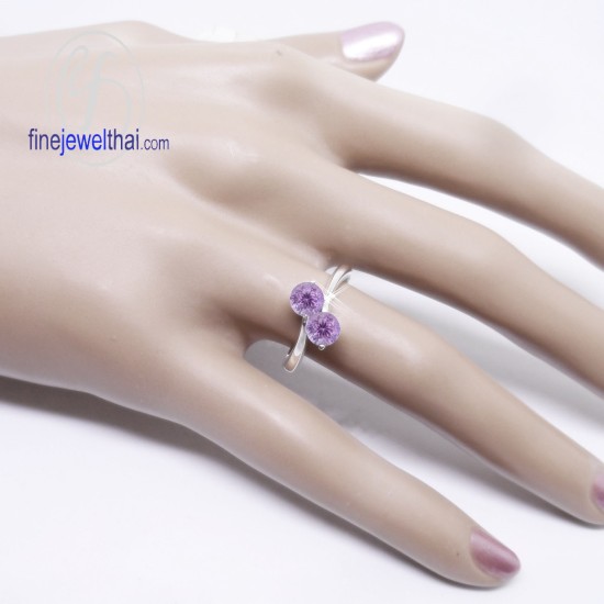 แหวนอะเมทิสต์-แหวนเงิน-แหวนพลอยแท้-แหวนประจำเดือนเกิด-R1045amt แหวนอะเมทิสต์-แหวนเงิน-แหวนพลอยแท้-แหวนประจำเดือนเกิด-R1045amt