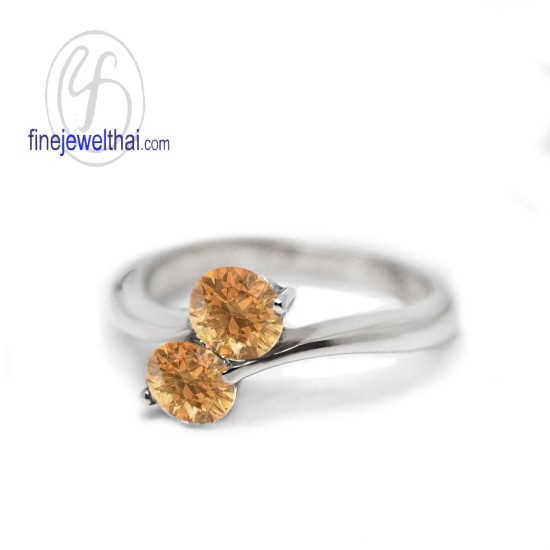 แหวนซิทริน-แหวนเงิน-แหวนพลอยแท้-แหวนประจำเดือนเกิด-R1045ct แหวนซิทริน-แหวนเงิน-แหวนพลอยแท้-แหวนประจำเดือนเกิด-R1045ct