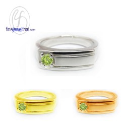 แหวนเพอริดอท-แหวนเงิน-แหวนพลอยแท้-แหวนประจำเดือนเกิด-R1061pd