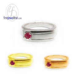 แหวนทับทิม-แหวนเงิน-แหวนพลอย-ทับทิมแท้-R1061rb