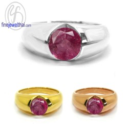 แหวนทับทิม-แหวนเงิน-แหวนพลอย-ทับทิมแท้-R1062Rb