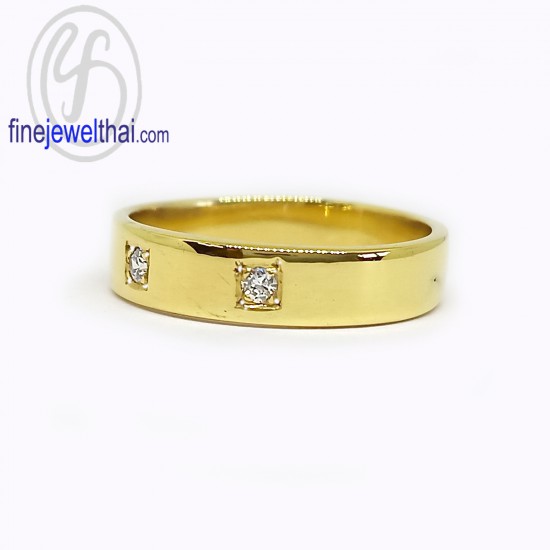 Diamond-Cz-Silver-Wedding-Ring-Finejewelthai-R1064cz3p
