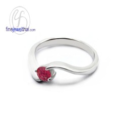 แหวนทับทิม-แหวนเงิน-แหวนพลอย-ทับทิมแท้-R1073rb