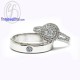 Finejewelthai-Diamond-CZ-Silver-Couple-White-Gold-Ring-R1086-1210cz