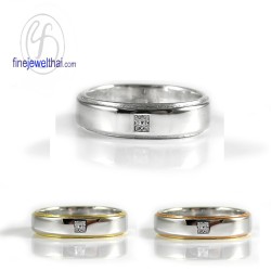 แหวนเพชร-แหวนเงิน-เพชรแท้-เงินแท้925-แหวนหมั้น-แหวนแต่งงาน-R1086dim