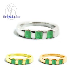 แหวนมรกต -แหวนเงินแท้-แหวนพลอยแท้-แหวนพลอยประจำราศี-R1097em_sq