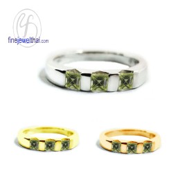 แหวนเพอริดอท-แหวนเงิน-แหวนพลอยแท้-แหวนประจำเดือนเกิด-R1097pd_sq