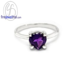 แหวนอะเมทิสต์-อะเมทิสต์แท้-เงินแท้ 925-แหวนพลอย-finejewelthai-R1101amt-ht