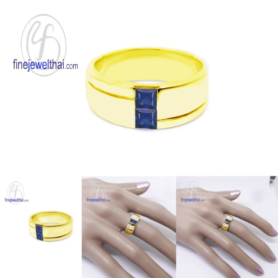 แหวนไพลิน-แหวนเงิน-แหวนพลอยแท้-แหวนประจำเดือนเกิด-R1106bl