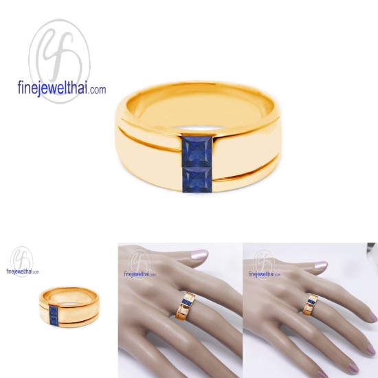 แหวนไพลิน-แหวนเงิน-แหวนพลอยแท้-แหวนประจำเดือนเกิด-R1106bl