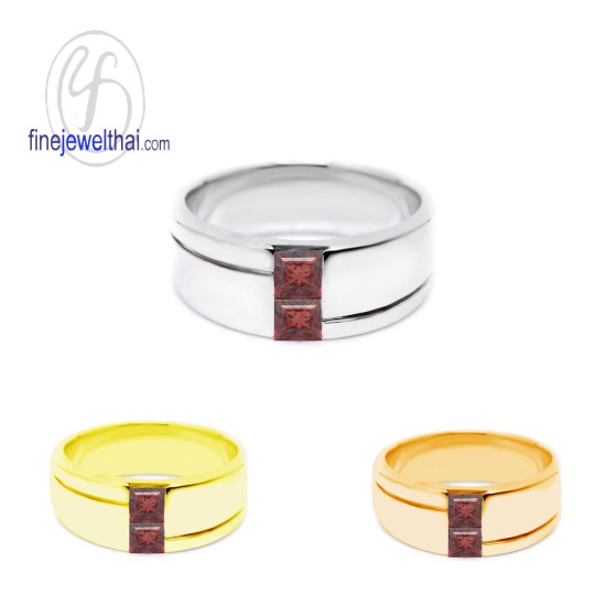 แหวนโกเมน -แหวนเงินแท้-แหวนพลอยแท้-แหวนพลอยประจำราศี-R1106gm แหวนโกเมน -แหวนเงินแท้-แหวนพลอยแท้-แหวนพลอยประจำราศี-R1106gm