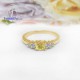 Yellow-Sapphire-Diamond-CZ-Silver-Pink-Gold-Ring-Finejewelthai-R1116yl-pg