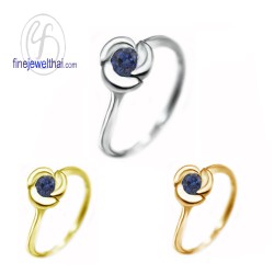 แหวนไพลิน-แหวนเงิน-แหวนพลอยแท้-แหวนประจำเดือนเกิด-R1117bl