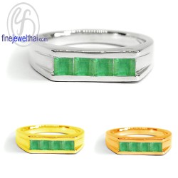 แหวนมรกต-แหวนเงินแท้-แหวนพลอยแท้-แหวนพลอยประจำราศี-R1118em
