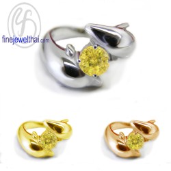 แหวนบุษราคัม-แหวนโลมา-แหวนเงิน-แหวนพลอยแท้-แหวนประจำเดือนเกิด-R1127yl