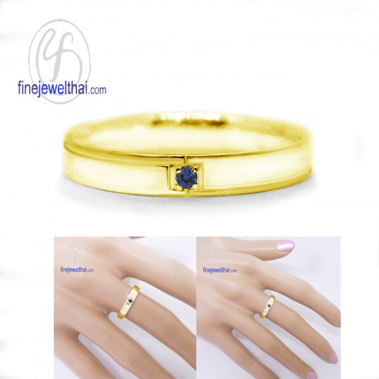 แหวนไพลิน-แหวนเงิน-แหวนพลอยแท้-แหวนประจำเดือนเกิด-R1128bl