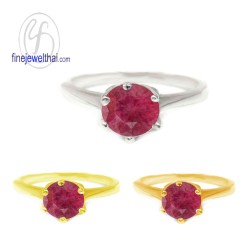 แหวนทับทิม-แหวนเงิน-แหวนพลอย-ทับทิมแท้-R1130rb