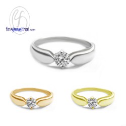 แหวนเพชร-แหวนเงิน-เพชรสังเคราะห์-เงินแท้-แหวนหมั้น-แหวนแต่งงาน-R1131cz