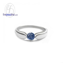 แหวนไพลิน-แหวนเงิน-แหวนพลอยแท้-แหวนประจำเดือนเกิด-R1131bl