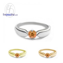 แหวนซิทริน-แหวนเงิน-ซิทรินแท้-เงินแท้925-แหวนพลอย-R1131ct