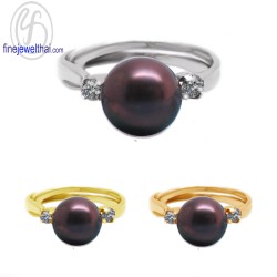 แหวนมุก-แหวนเงิน-มุก-แหวนเพชร-เพชรcz-R1136pl-b