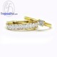 Finejewelthai-Diamond-CZ-Silver-Couple-Gold-Ring-R1147-1183cz-g Finejewelthai-Diamond-CZ-Silver-Couple-Gold-Ring-R1147-1183cz-g