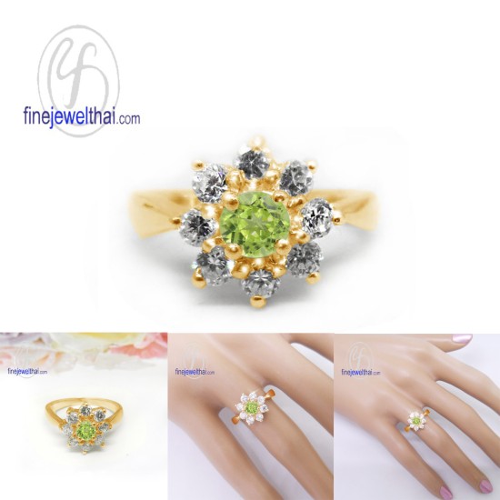 แหวนเพอริดอท-เพชรcz-แหวนเงิน-แหวนพลอย-แหวนประจำเดือนเกิด-R1152pd แหวนเพอริดอท-เพชรcz-แหวนเงิน-แหวนพลอย-แหวนประจำเดือนเกิด-R1152pd