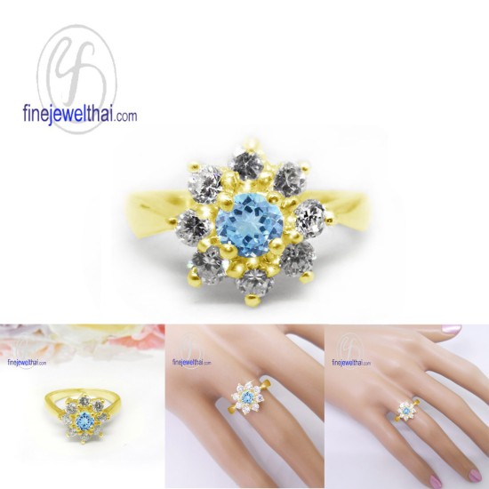 แหวนโทพาซ-เพชรcz-แหวนเงิน-แหวนพลอยแท้-แหวนประจำเดือนเกิด-R1152tp แหวนโทพาซ-เพชรcz-แหวนเงิน-แหวนพลอยแท้-แหวนประจำเดือนเกิด-R1152tp