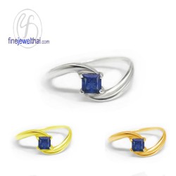 แหวนไพลิน-แหวนเงินแท้-แหวนพลอยแท้-แหวนพลอยประจำราศี-R1154bl