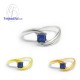 แหวนไพลิน-แหวนเงินแท้-แหวนพลอยแท้-แหวนพลอยประจำราศี-R1154bl