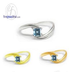 แหวนโทพาซ-แหวนเงิน-แหวนพลอยแท้-แหวนประจำเดือนเกิด-R1154tp