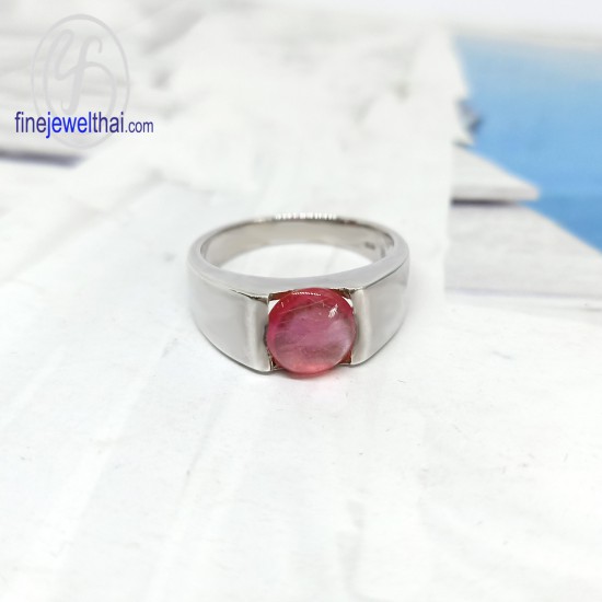 Ruby-Birthstone-Silver-Ring-R1176rb