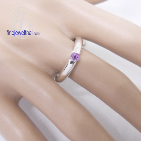 แหวนอะเมทิสต์-แหวนเงิน-แหวนพลอยแท้-เพชรcz-แหวนประจำเดือนเกิด-R1178am แหวนอะเมทิสต์-แหวนเงิน-แหวนพลอยแท้-เพชรcz-แหวนประจำเดือนเกิด-R1178am