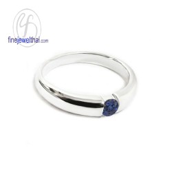 แหวนไพลิน-แหวนเงิน-แหวนพลอยแท้-แหวนประจำเดือนเกิด-R1178bl