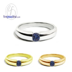 แหวนไพลิน-แหวนเงิน-แหวนพลอยแท้-แหวนประจำเดือนเกิด-R1178bl