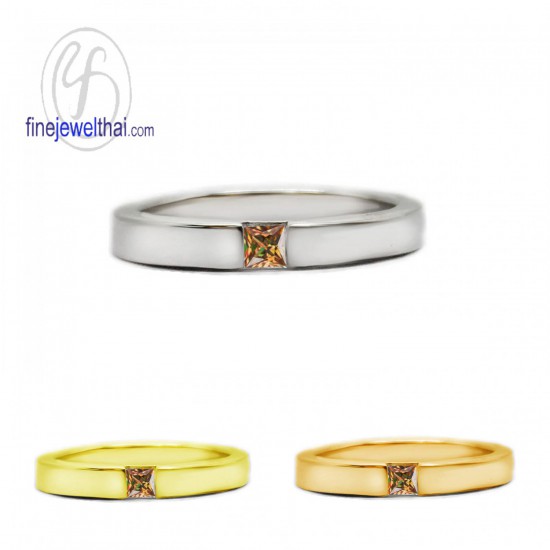 แหวนซิทริน-แหวนเงิน-ซิทรินแท้-เงินแท้925-แหวนพลอย-R1179ct