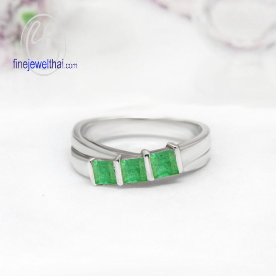 แหวนมรกต-แหวนเงิน-แหวนพลอยแท้-แหวนประจำเดือนเกิด-R1180em แหวนมรกต-แหวนเงิน-แหวนพลอยแท้-แหวนประจำเดือนเกิด-R1180em