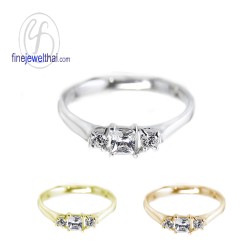 แหวนเพชร-แหวนเงิน-เพชรสังเคราะห์-เงินแท้-แหวนหมั้น-แหวนแต่งงาน-R1181cz 
