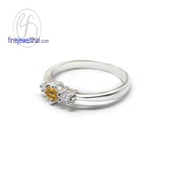 แหวนซิทริน-แหวนเงิน-แหวนพลอยแท้-แหวนประจำเดือนเกิด-R1182ct