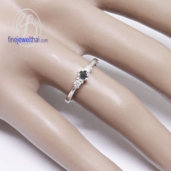 แหวนนิล-เพชรcz-นิลแท้-แหวนเงิน-แหวนพลอย-แหวนประจำเดือนเกิด-R1182on แหวนนิล-เพชรcz-นิลแท้-แหวนเงิน-แหวนพลอย-แหวนประจำเดือนเกิด-R1182on