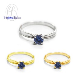 แหวนไพลิน-แหวนเงิน-แหวนพลอยแท้-แหวนประจำเดือนเกิด-R1183bl