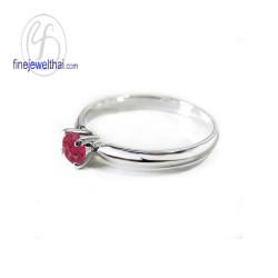 แหวนทับทิม-แหวนเงิน-แหวนพลอย-ทับทิมแท้-R1183rb