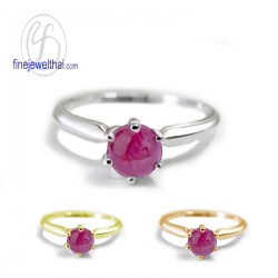แหวนทับทิม-แหวนเงิน-แหวนพลอย-ทับทิมแท้-R1184rb-cb