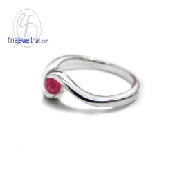 แหวนทับทิม-แหวนเงิน-แหวนพลอย-ทับทิมแท้-R1188rb