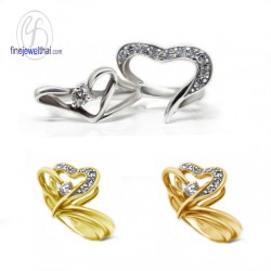 แหวนเพชร-แหวนเงิน-เพชรสังเคราะห์-เงินแท้-แหวนหมั้น-แหวนแต่งงาน-R1191cz
