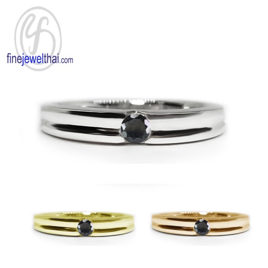 แหวนนิล-นิลแท้-เงินแท้ 925-แหวนพลอย-finejewelthai-R1207on