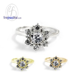 แหวนเพชร-แหวนเงิน-เพชรสังเคราะห์-เงินแท้-แหวนหมั้น-แหวนแต่งงาน-R1214cz